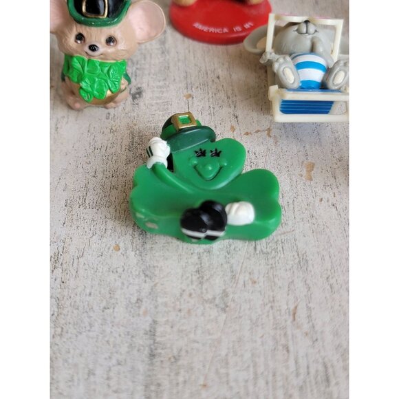 Unique animal holiday figurines Beach Xmas St Patty's variety figure set - Picture 4 of 10